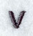 Impress Lower Case Letter v (3 Inch)