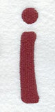 Hobo Lower Case Letter i (3 Inch)