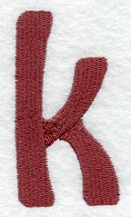 Hobo Lower Case Letter k (3 Inch)