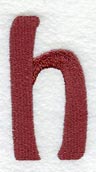 Hobo Lower Case Letter h (3 Inch)