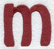 Hobo Lower Case Letter m (3 Inch)