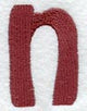Hobo Lower Case Letter n (3 Inch)