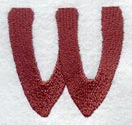 Hobo Lower Case Letter w (3 Inch)