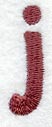 Hobo Lower Case Letter j (3 Inch)