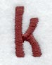 Hobo Lower Case Letter k (3 Inch)