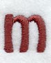 Hobo Lower Case Letter m (3 Inch)