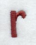 Hobo Lower Case Letter r (3 Inch)