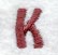 Hobo Letter K (3 Inch)
