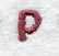 Hobo Lower Case Letter p (3 Inch)