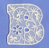 Floral Lace Letter B (Lace)