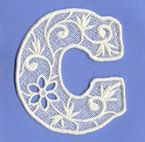 Floral Lace Letter C (Lace)