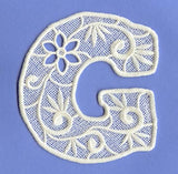 Floral Lace Letter G (Lace)