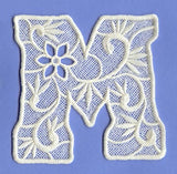 Floral Lace Letter M (Lace)