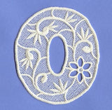 Floral Lace Letter O (Lace)