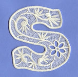 Floral Lace Letter S (Lace)