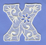 Floral Lace Letter X (Lace)