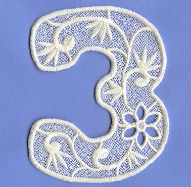 Floral Lace Number 3 (Lace)