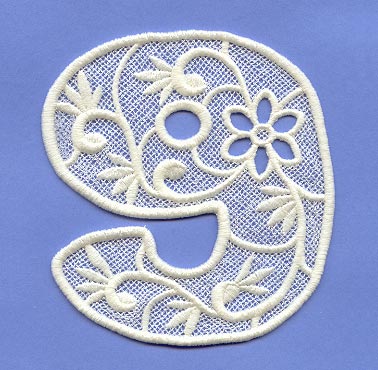 Floral Lace Number 9 (Lace)