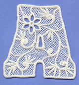 Floral Lace Letter A (Lace)