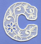 Floral Lace Letter C (Lace)