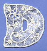 Floral Lace Letter D (Lace)
