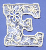 Floral Lace Letter E (Lace)