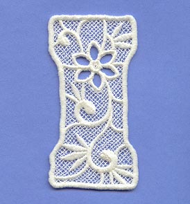 Floral Lace Letter I (Lace)