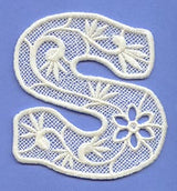 Floral Lace Letter S (Lace)
