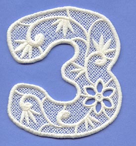 Floral Lace Number 3 (Lace)