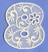Floral Lace Number 8 (Lace)