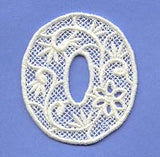 Floral Lace Letter O (Lace)