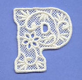 Floral Lace Letter P (Lace)