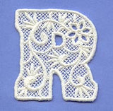 Floral Lace Letter R (Lace)