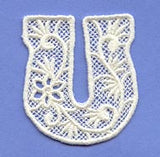 Floral Lace Letter U (Lace)