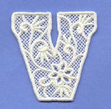 Floral Lace Letter V (Lace)