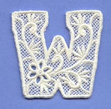 Floral Lace Letter W (Lace)