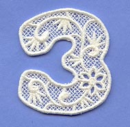 Floral Lace Number 3 (Lace)