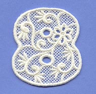 Floral Lace Number 8 (Lace)