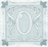 Victorian Scroll Letter O (7.8 Inch) (Trapunto)