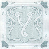 Victorian Scroll Letter Y (7.8 Inch) (Trapunto)