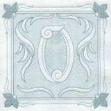 Victorian Scroll Number 0 (7.8 Inch) (Trapunto)