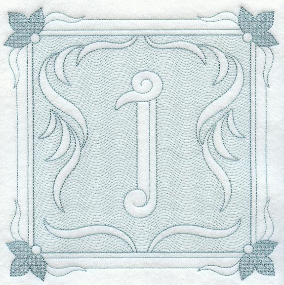 Victorian Scroll Number 1 (7.8 Inch) (Trapunto)