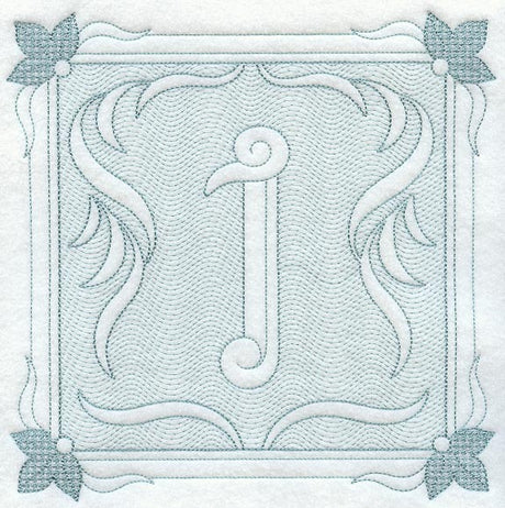 Victorian Scroll Number 1 (7.8 Inch) (Trapunto)