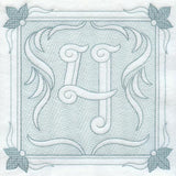 Victorian Scroll Number 4 (7.8 Inch) (Trapunto)