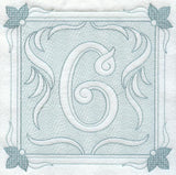 Victorian Scroll Number 6 (7.8 Inch) (Trapunto)