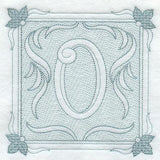 Victorian Scroll Letter O (7.8 Inch) (Trapunto)