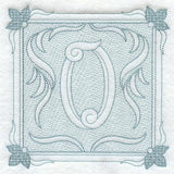 Victorian Scroll Number 0 (7.8 Inch) (Trapunto)