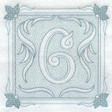 Victorian Scroll Number 6 (7.8 Inch) (Trapunto)