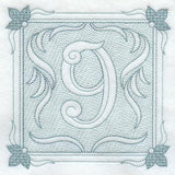 Victorian Scroll Number 9 (7.8 Inch) (Trapunto)