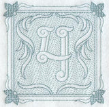 Victorian Scroll Number 4 (7.8 Inch) (Trapunto)